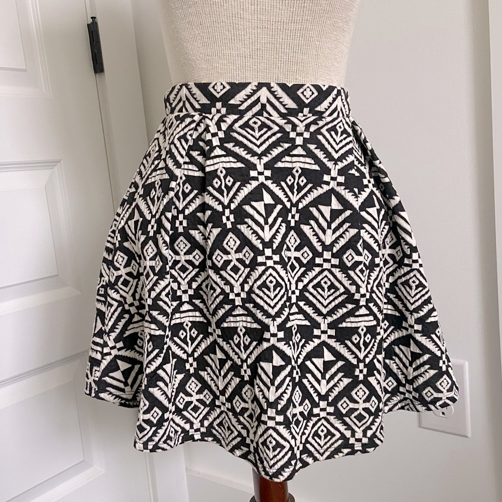 Charlotte Russe Aztec Skater Skirt